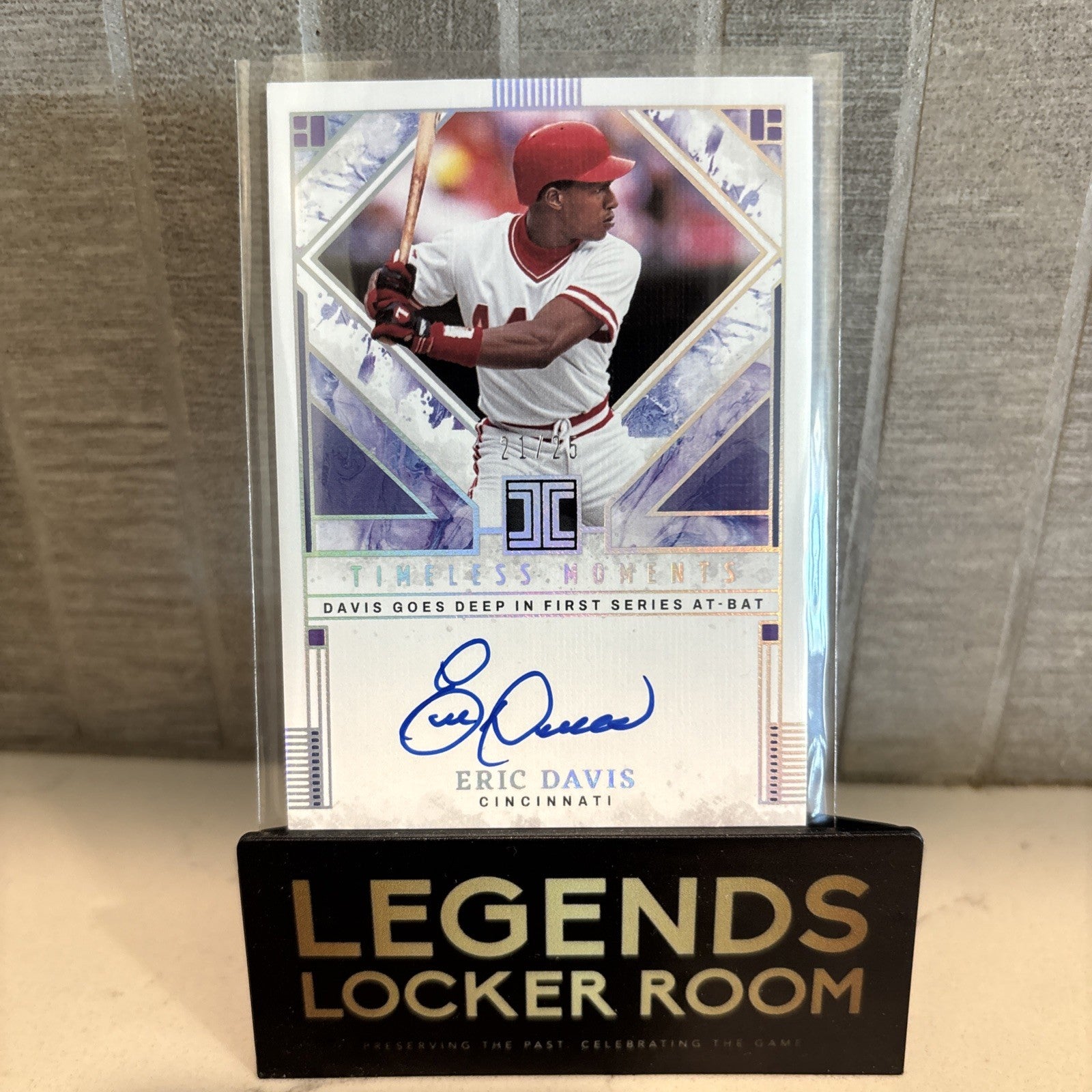 2025 Panini Impeccable Eric Davis Timeless Moments /25