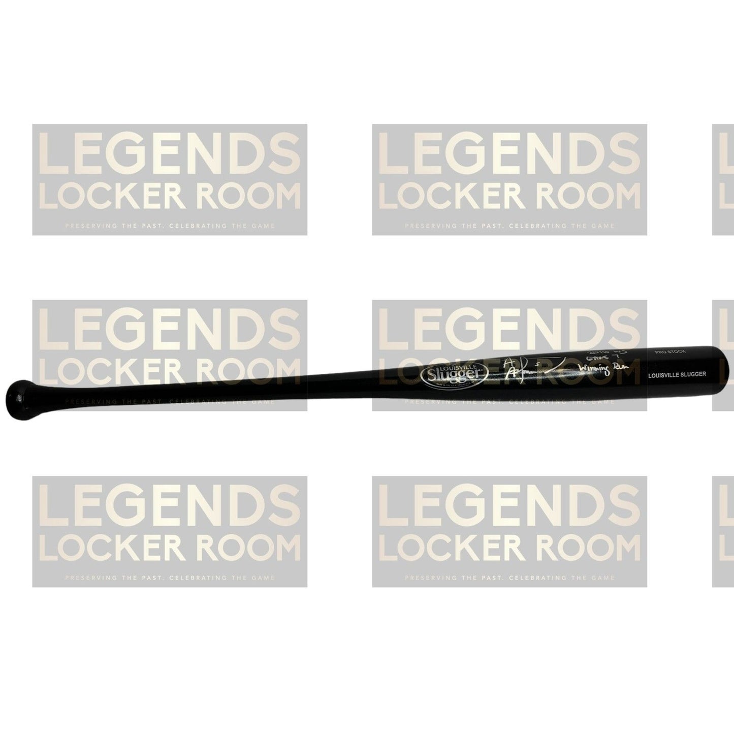 Albert Almora Jr. Signed Bat 2016 World Series Game 7 Winning Run Inscribed