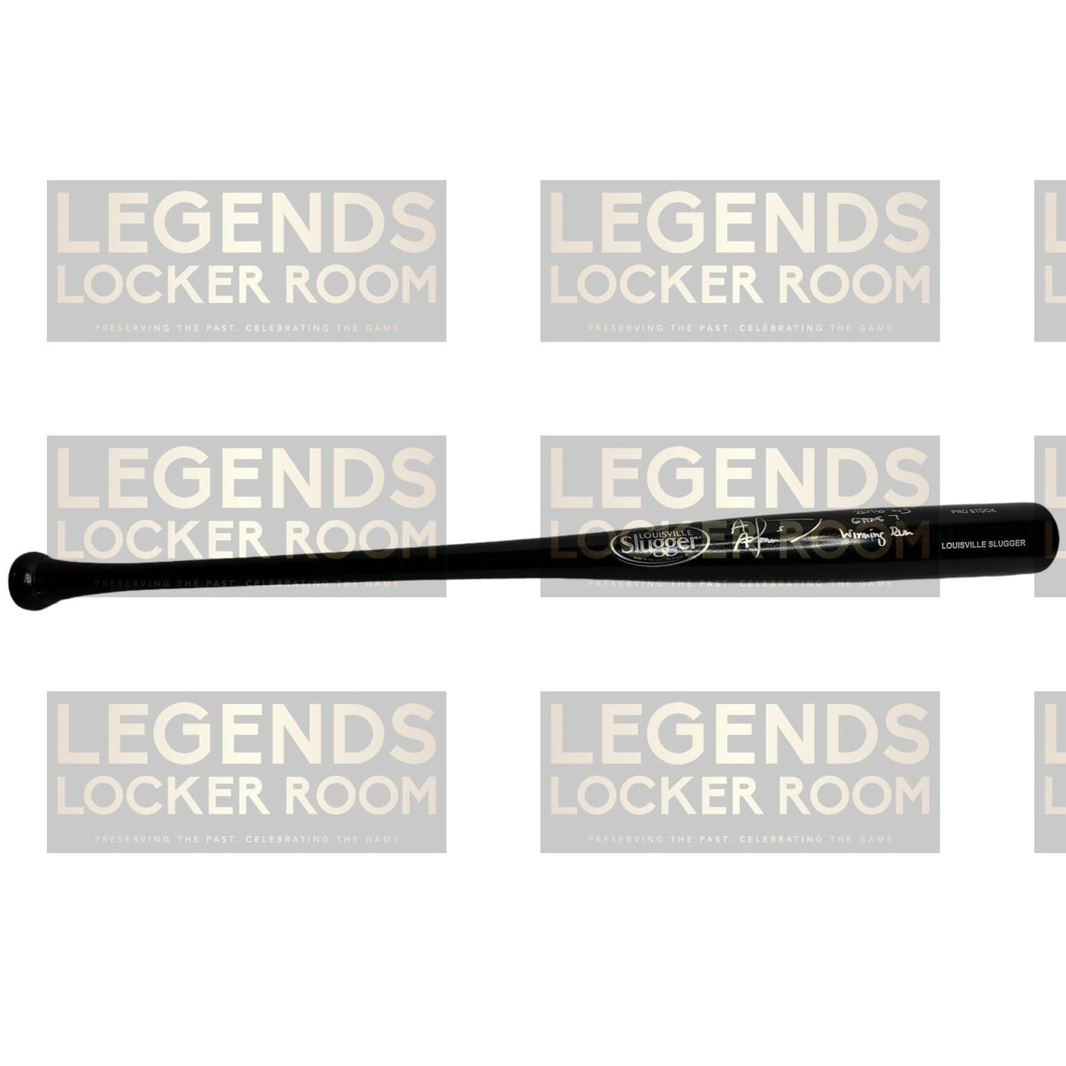 Albert Almora Jr. Signed Bat 2016 World Series Game 7 Winning Run Inscribed