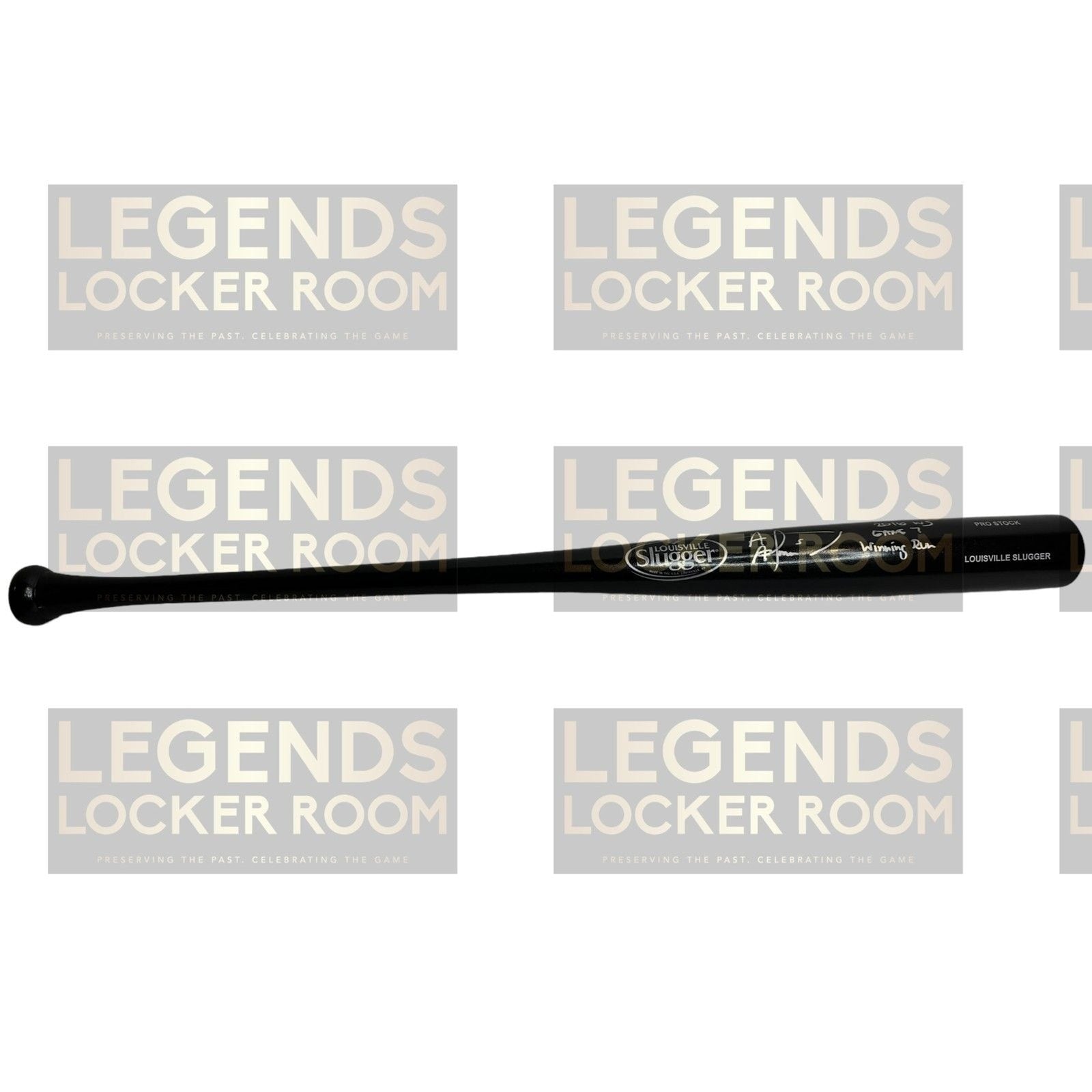 Albert Almora Jr. Signed Bat 2016 World Series Game 7 Winning Run Inscribed