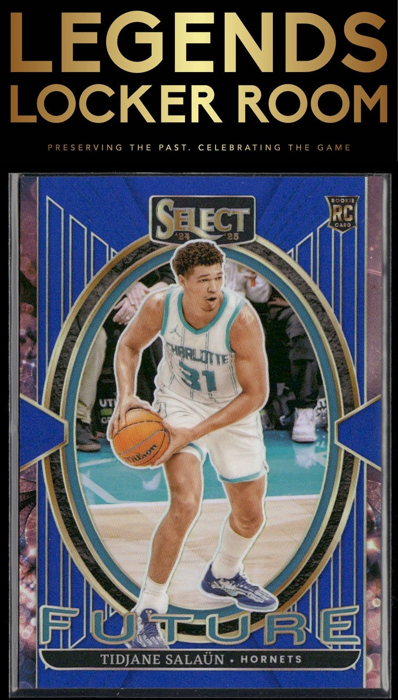 2024-25 Panini Select #12 Tidjane Salaun Future Blue Prizm /75
