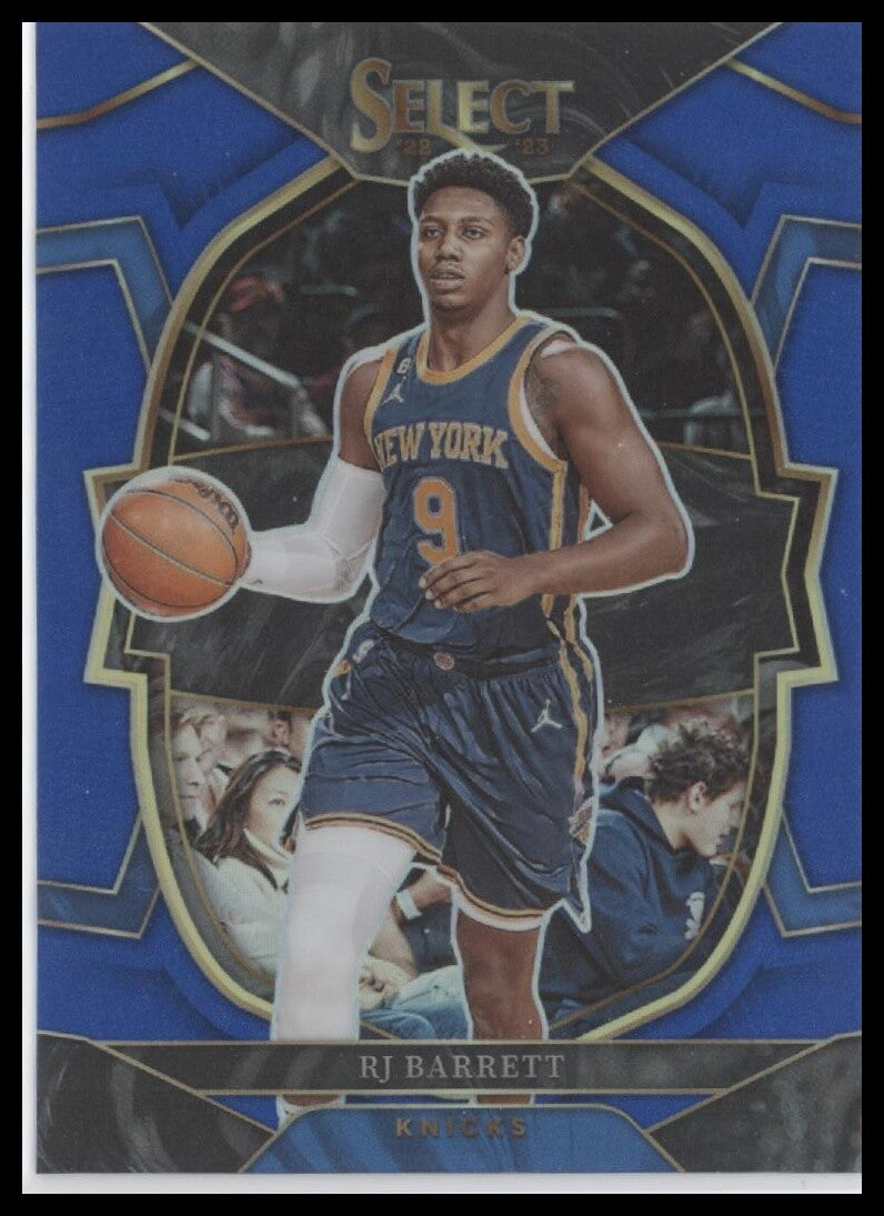 2022-23 Panini Select #33 RJ Barrett Blue Prizms