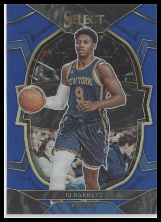 2022-23 Panini Select #33 RJ Barrett Blue Prizms
