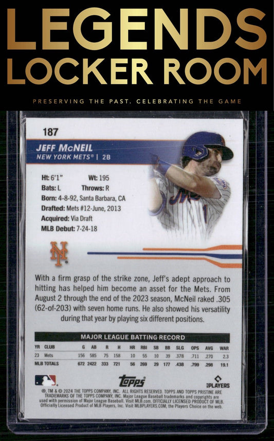 2024 Topps Pristine #187 Jeff McNeil