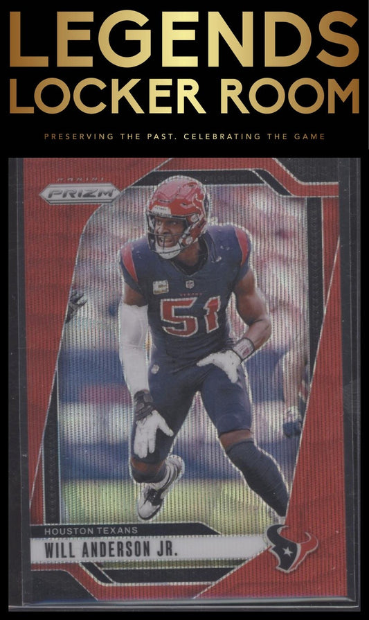 2024 Panini Prizm #116 Will Anderson Jr. Red Wave #/149