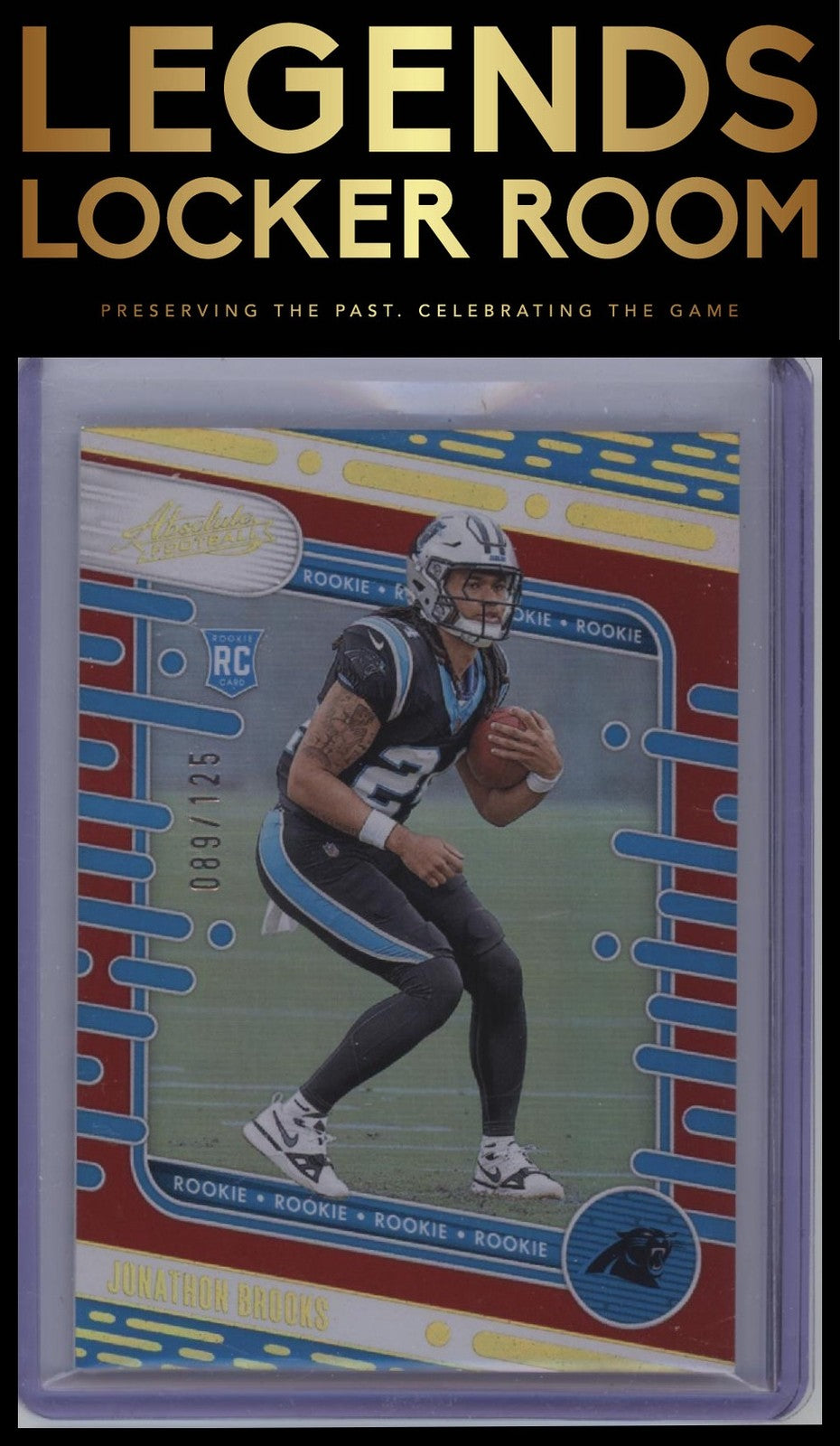2024 Panini Absolute #146 Jonathon Brooks Red Spectrum #/125