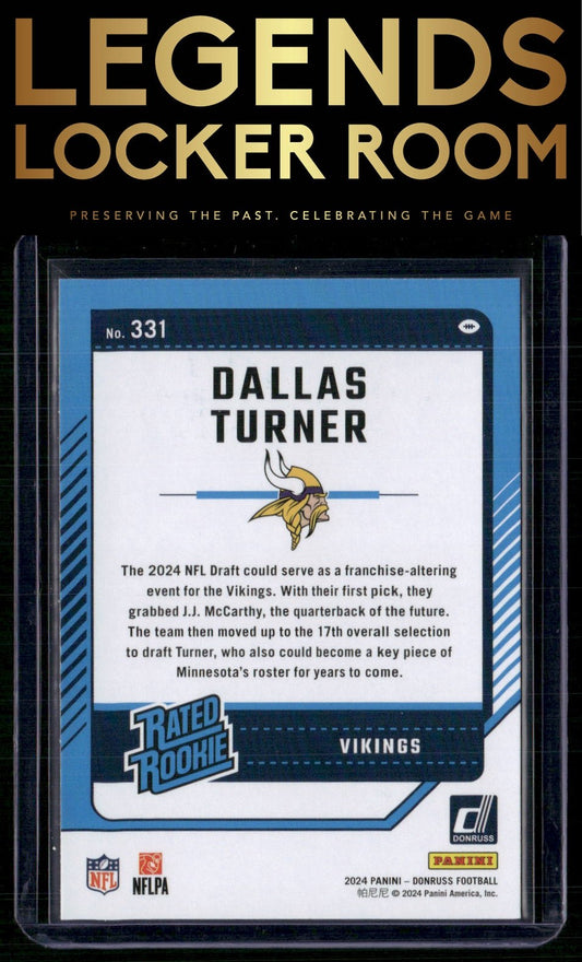 2024 Donruss #331 Dallas Turner