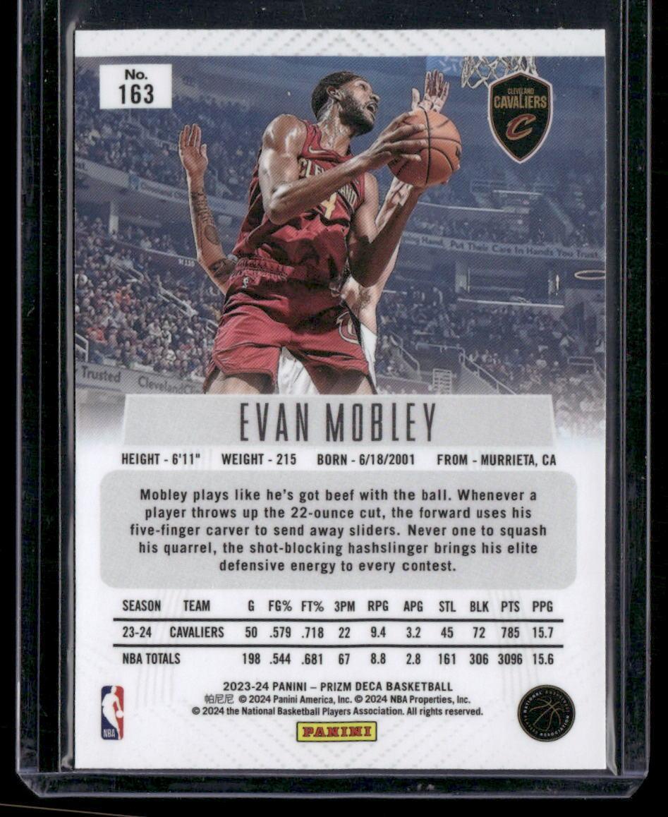 2023-24 Panini Prizm Deca #163 Evan Mobley