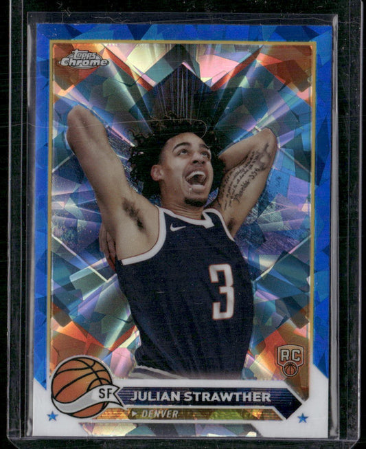 2023-24 Topps Chrome Sapphire #134 Julian Strawther