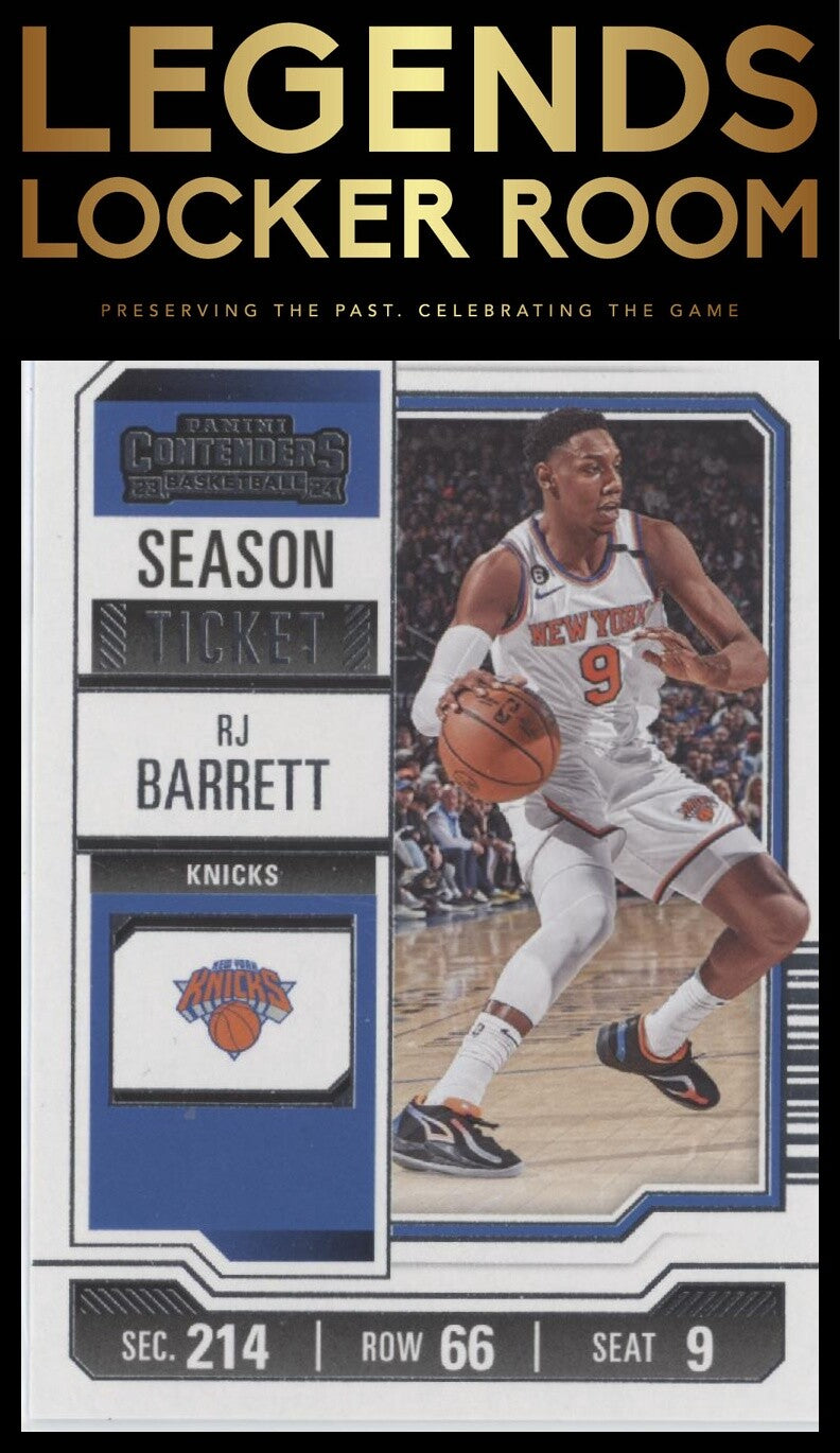 2023-24 Panini Contenders #2 RJ Barrett Season Ticket Retail