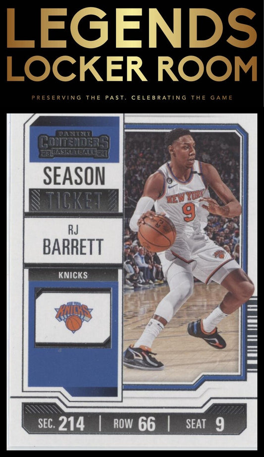 2023-24 Panini Contenders #2 RJ Barrett Season Ticket Retail