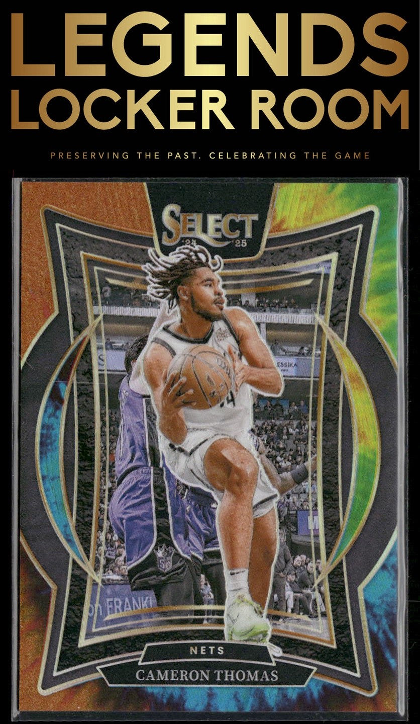 2024-25 Panini Select #50 Cameron Thomas Tie-Dye Prizm #/25