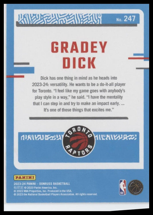2023-24 Donruss #247 Gradey Dick