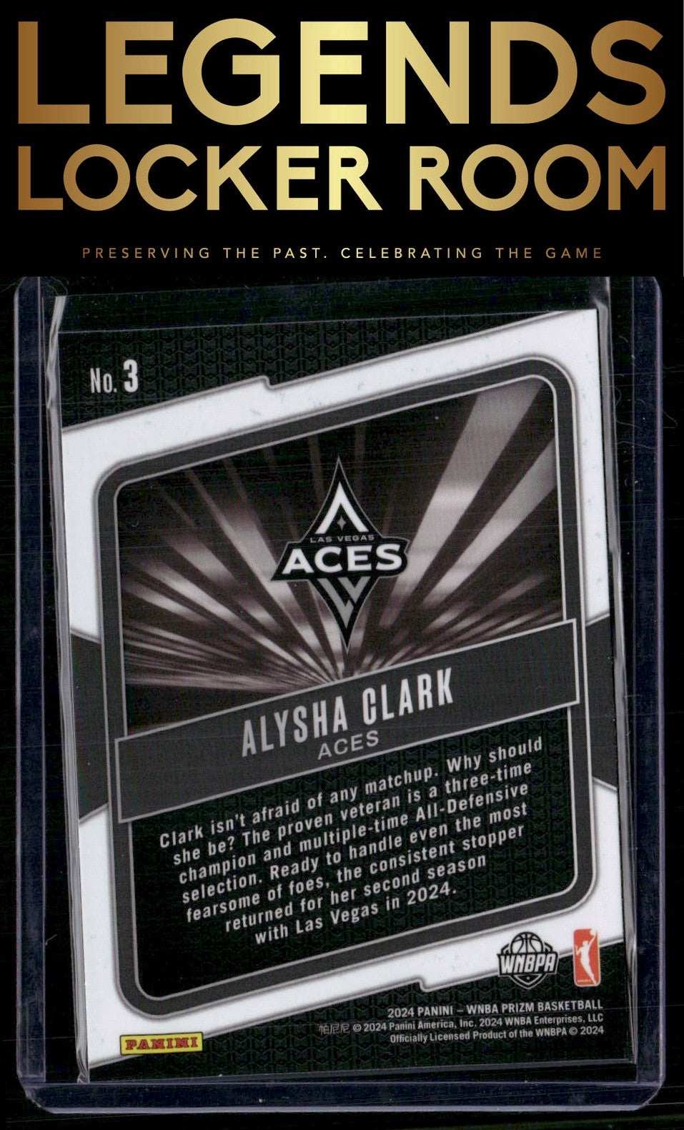 2024 Panini Prizm WNBA #3 Alysha Clark Fearless