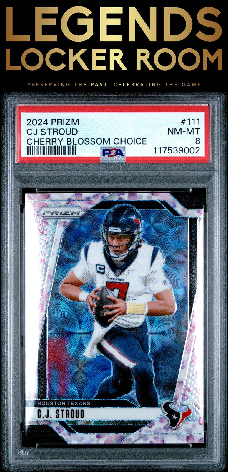 2024 Panini Prizm #111 Cj Stroud Cherry Blossom Choice PSA 8