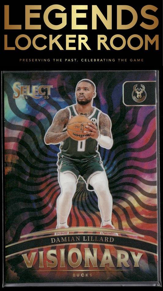 2024-25 Panini Select #16 Damian Lillard Visionary