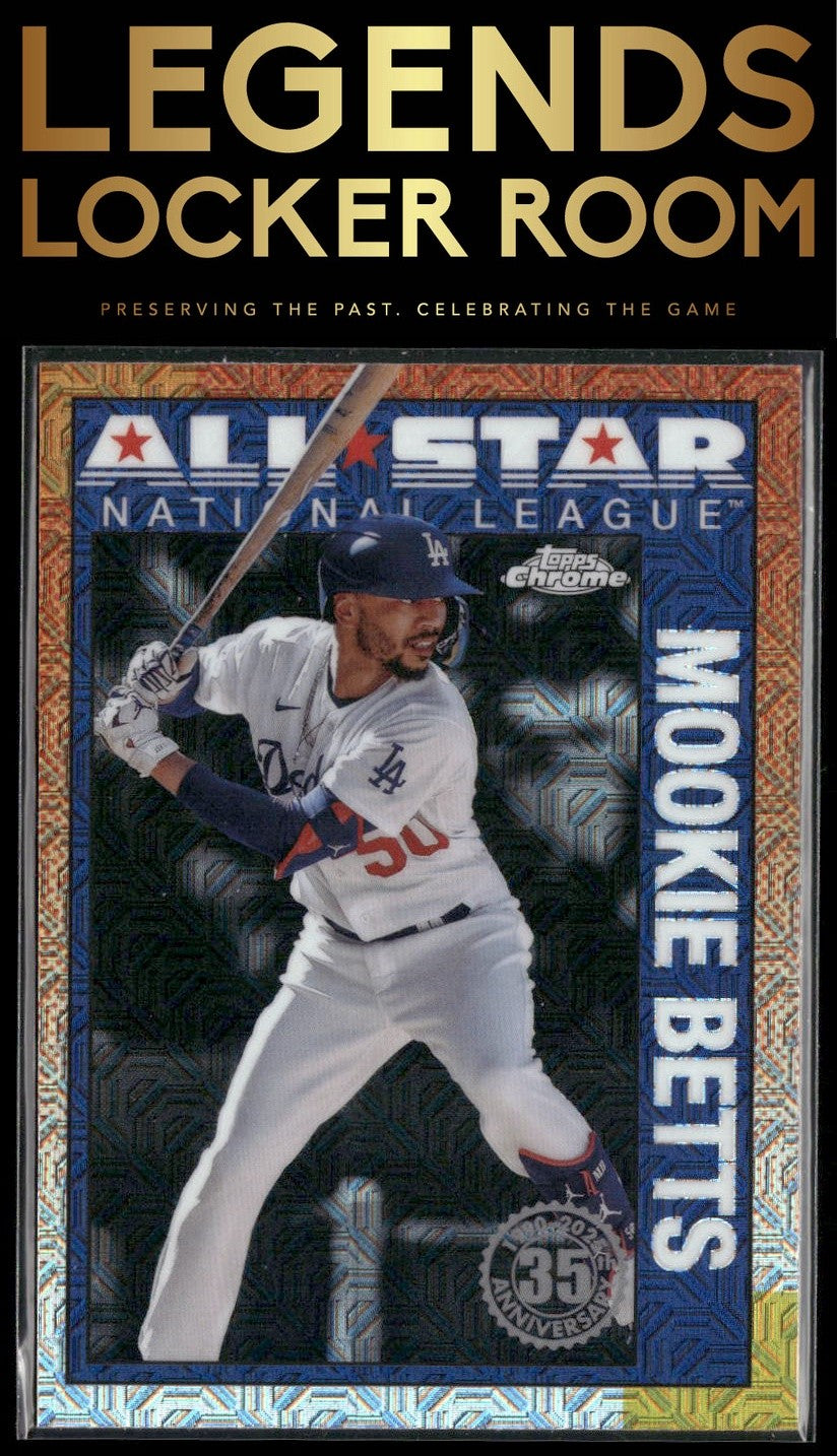 2025 Topps Mookie Betts 1990 Topps Baseball 35th Chrome All-Stars Mojo