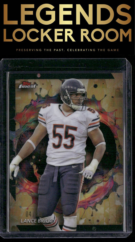2024 Finest #298 Lance Briggs Gold Refractor #/20