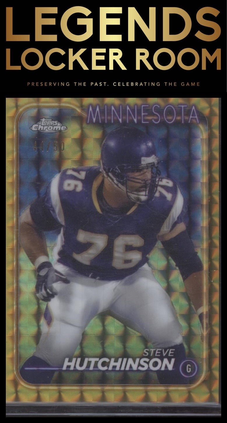 2024 Topps Chrome #116 Steve Hutchinson Gold Geometric Refractor #/50