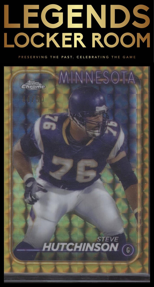 2024 Topps Chrome #116 Steve Hutchinson Gold Geometric Refractor #/50