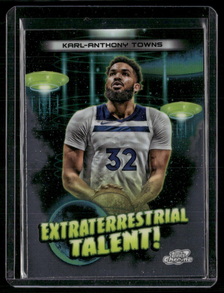 2023-24 Topps Chrome Cosmic #ET-7 Karl-Anthony Towns Extraterrestrial Talent