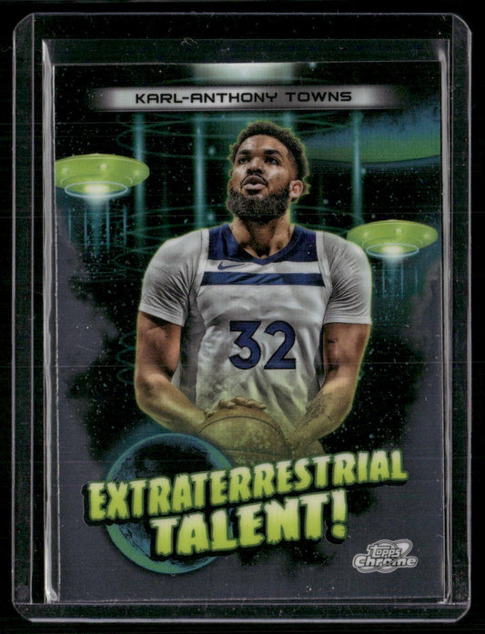 2023-24 Topps Chrome Cosmic #ET-7 Karl-Anthony Towns Extraterrestrial Talent