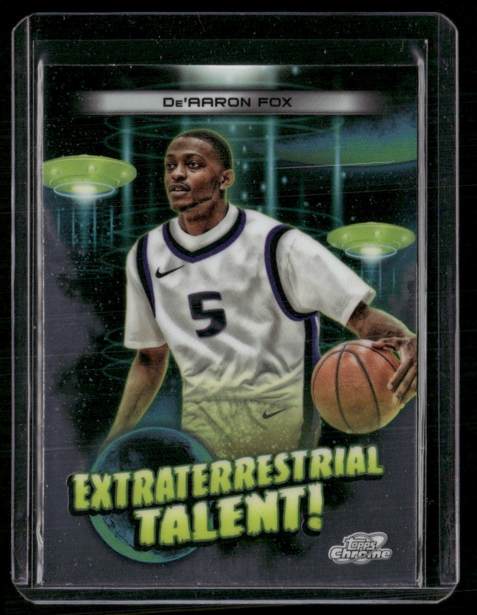 2023-24 Topps Chrome Cosmic #ET-12 De'Aaron Fox Extraterrestrial Talent