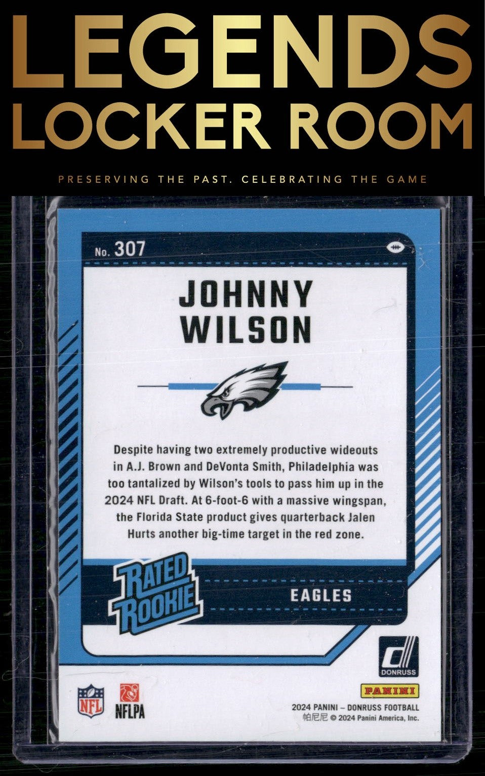 2024 Donruss #307 Johnny Wilson Press Proof Silver