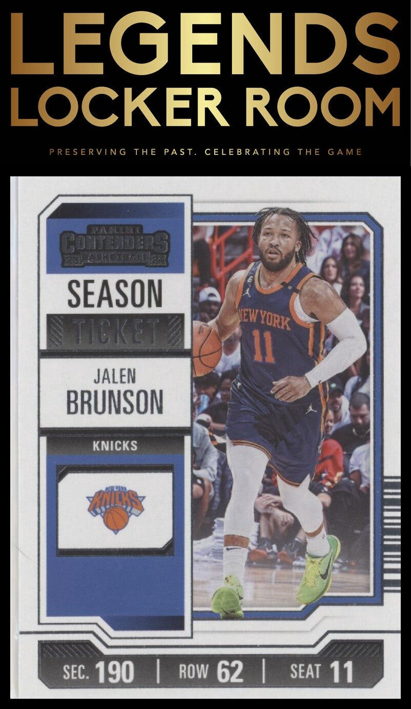 2023-24 Panini Contenders #59 Jalen Brunson Season Ticket Retail