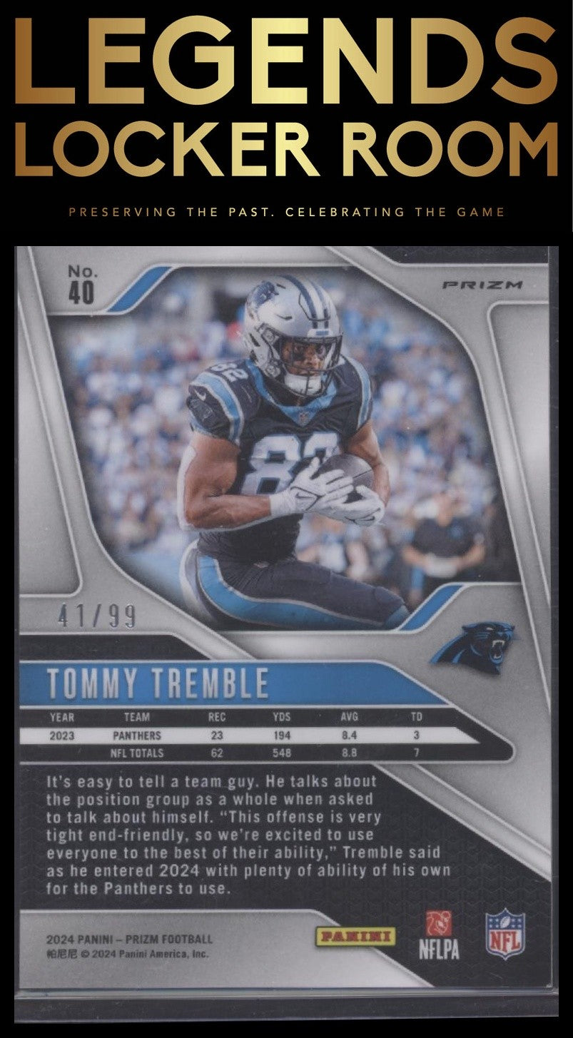 2024 Panini Prizm #40 Tommy Tremble Blue Ice #/99