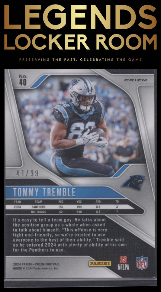2024 Panini Prizm #40 Tommy Tremble Blue Ice #/99