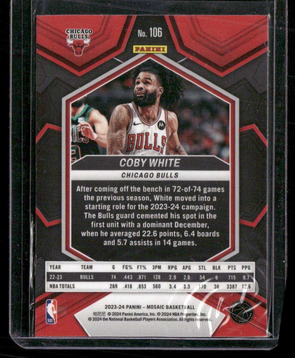 2023-24 Panini Mosaic #106 Coby White