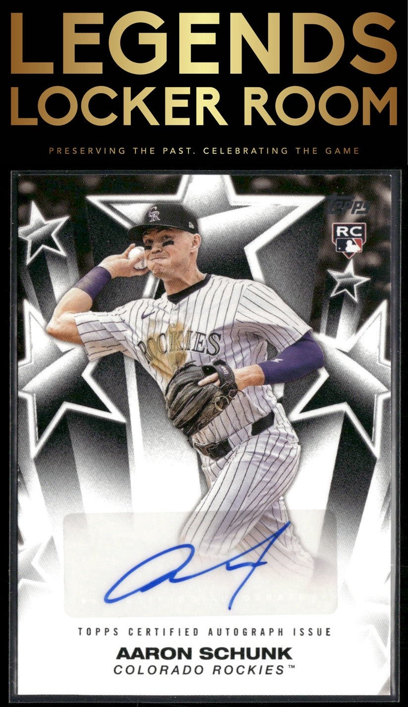 2025 Topps #BSA-AS Aaron Schunk Baseball Stars Autographs