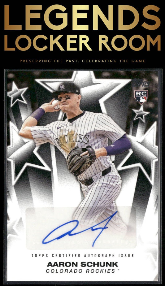2025 Topps #BSA-AS Aaron Schunk Baseball Stars Autographs