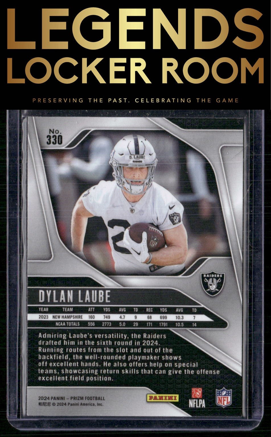 2024 Panini Prizm #330 Dylan Laube