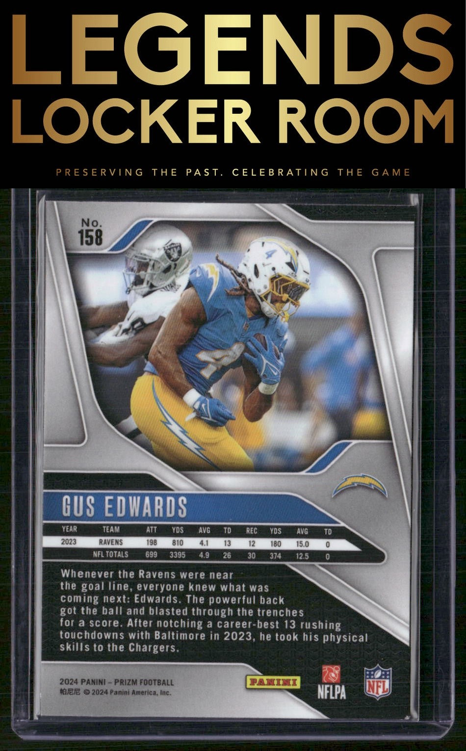 2024 Panini Prizm #158 Gus Edwards