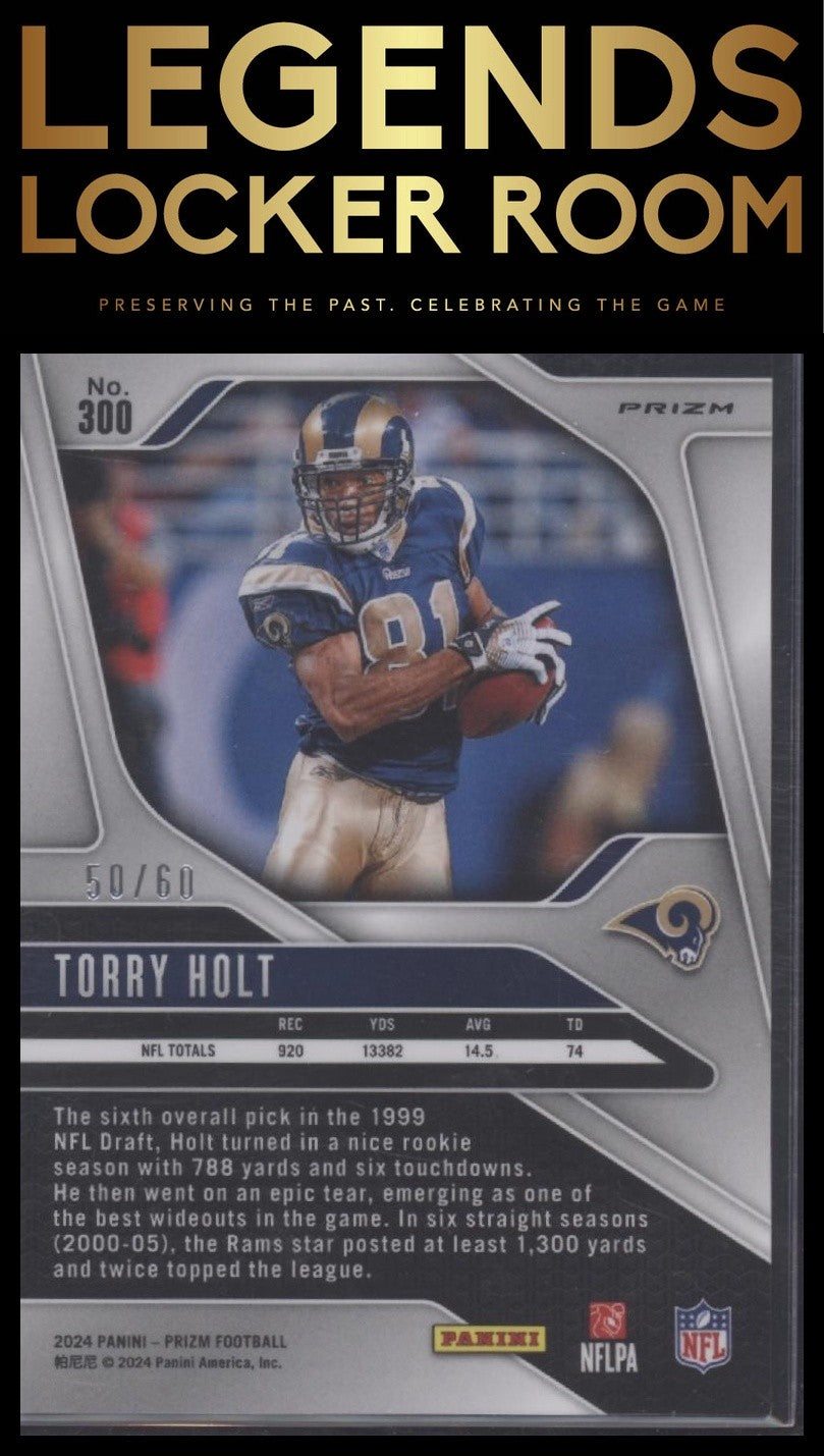 2024 Panini Prizm #300 Torry Holt Orange Wave #/60