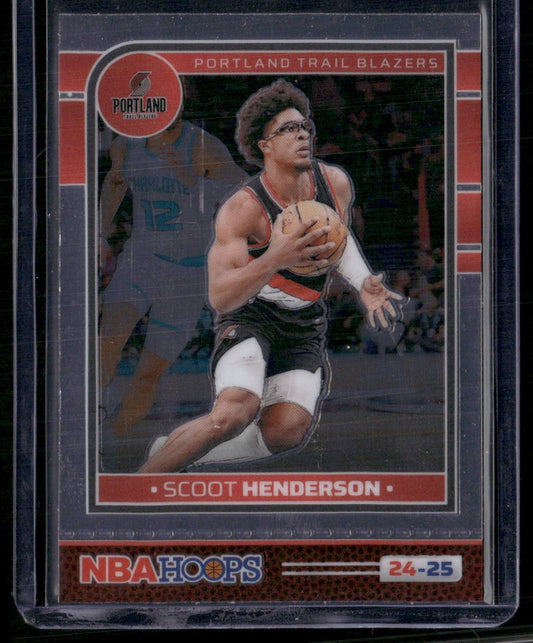 2024-25 Hoops #13 Scoot Henderson Premium Prizms Silver