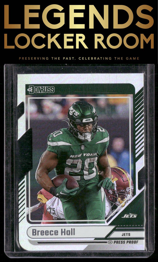 2024 Donruss #8 Breece Hall Press Proof Silver Die Cuts #/75