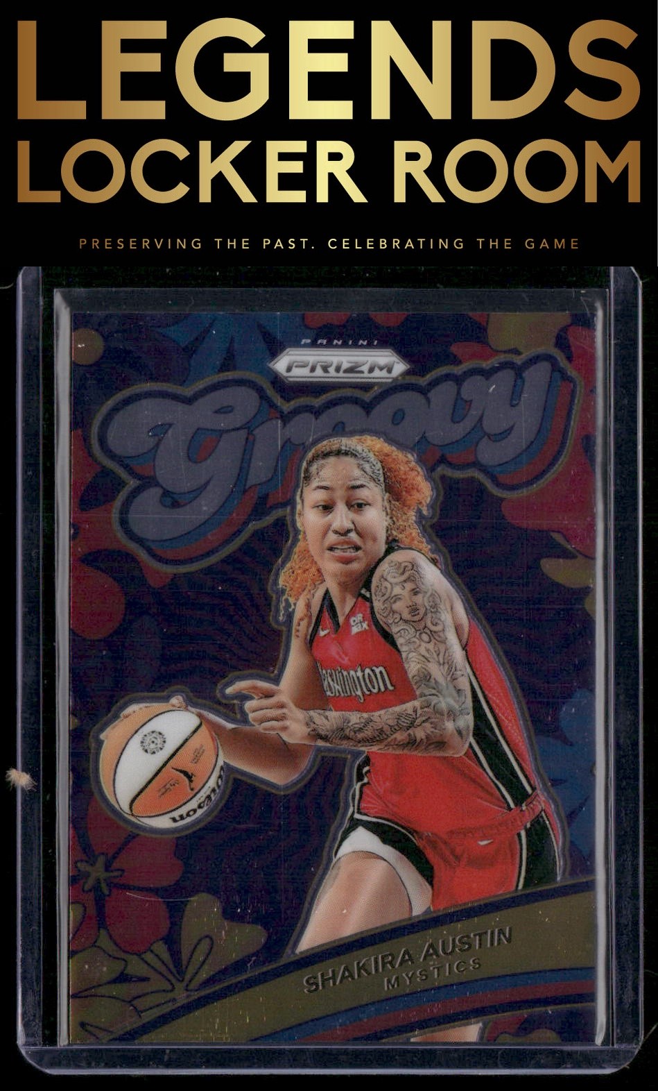 2024 Panini Prizm WNBA #1 Shakira Austin Groovy