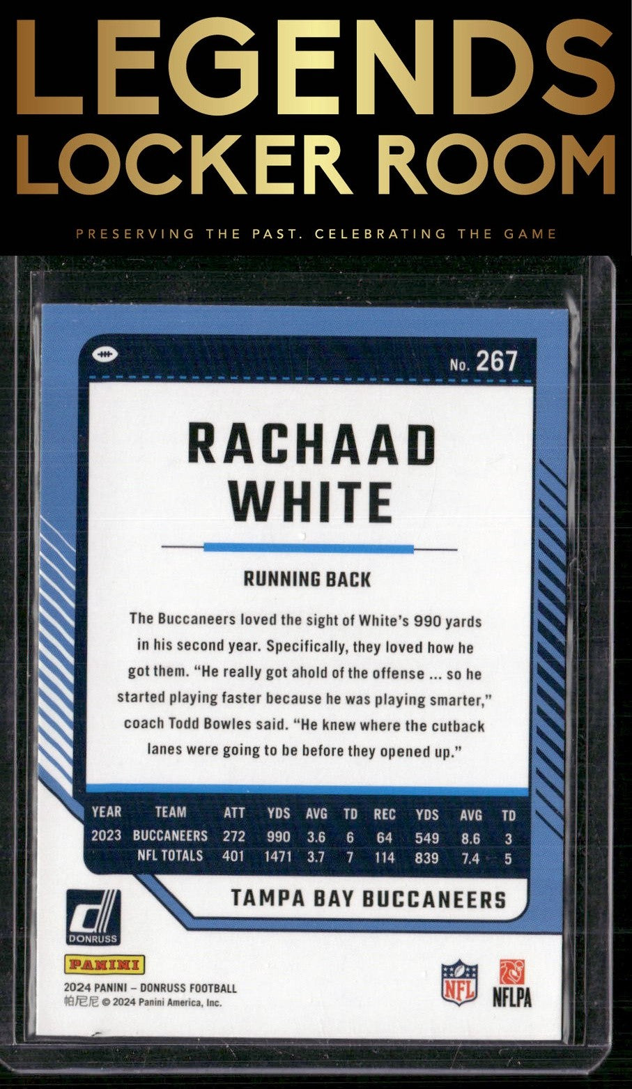 2024 Donruss #267 Rachaad White Press Proof Red