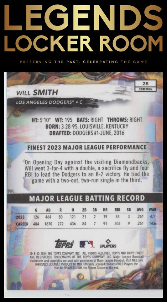 2024 Finest #28 Will Smith Checkerboard Refractor