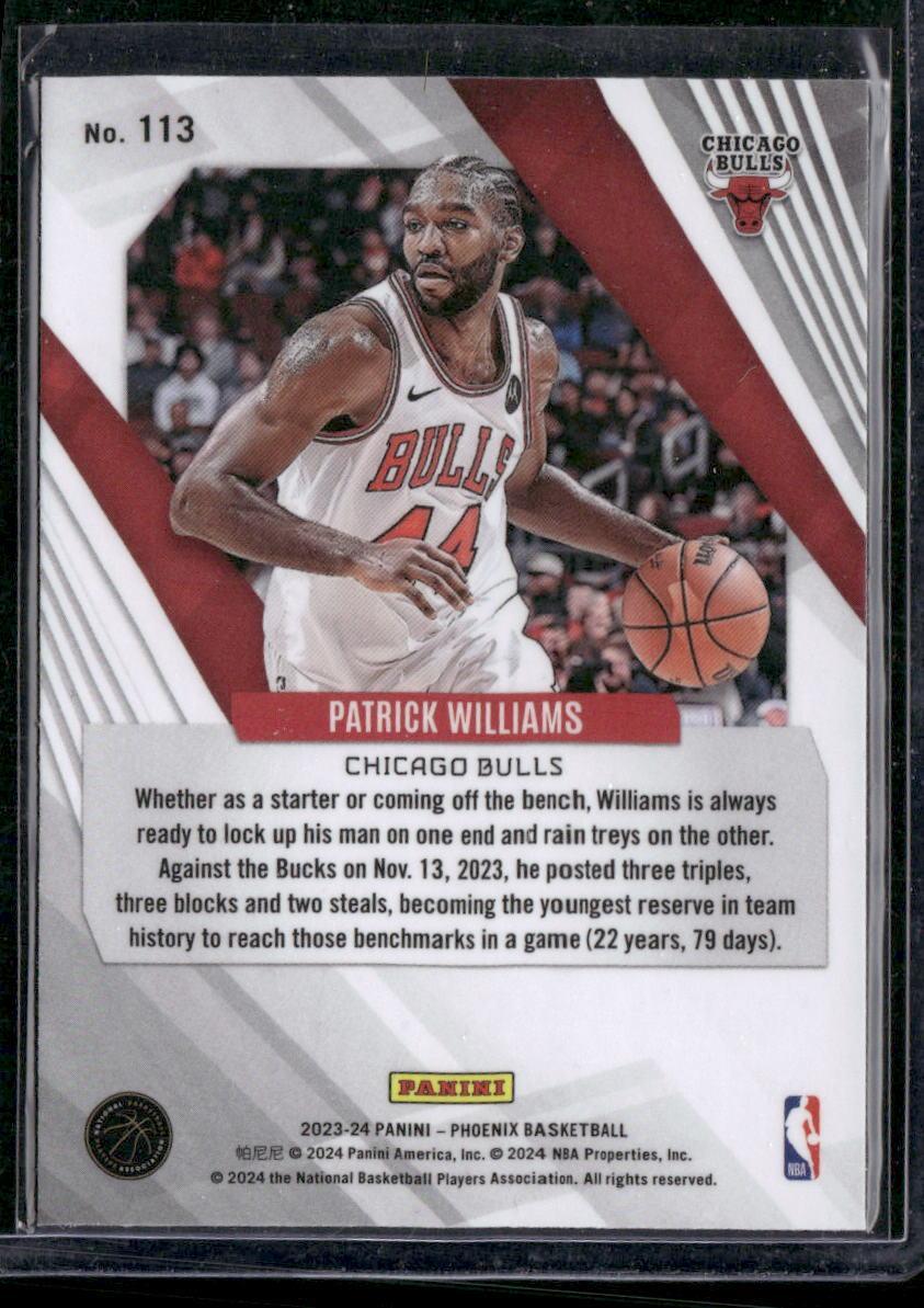 2023-24 Panini Phoenix #113 Patrick Williams