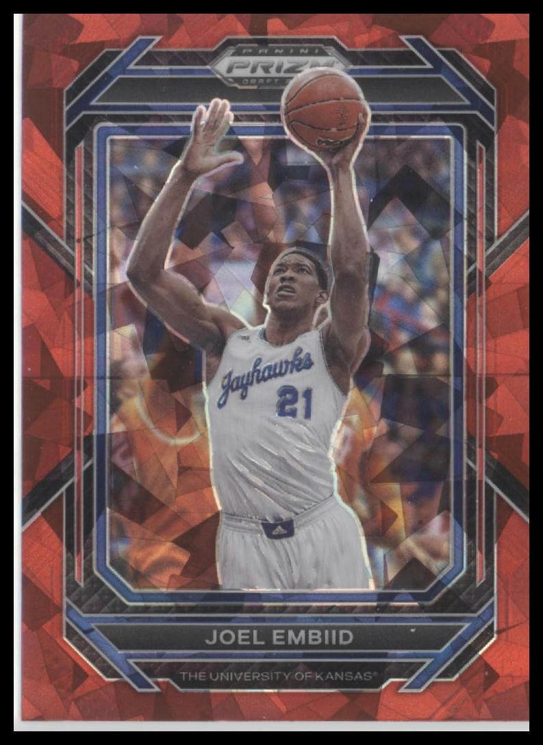 2023 Panini Prizm Draft Picks #52 Joel Embiid Red Ice