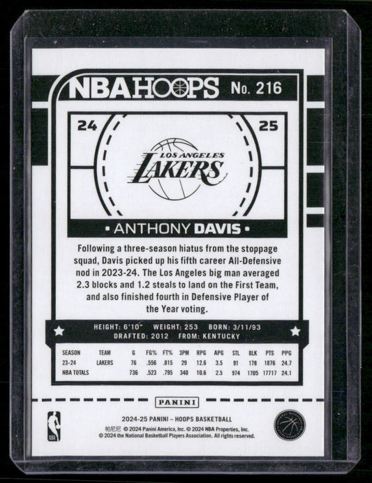 2024-25 Hoops #216 Anthony Davis Green #/99