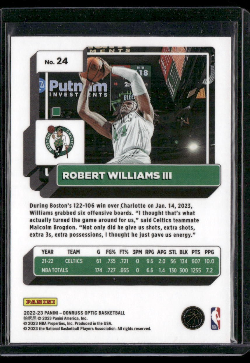 2022-23 Donruss Optic #24 Robert Williams III
