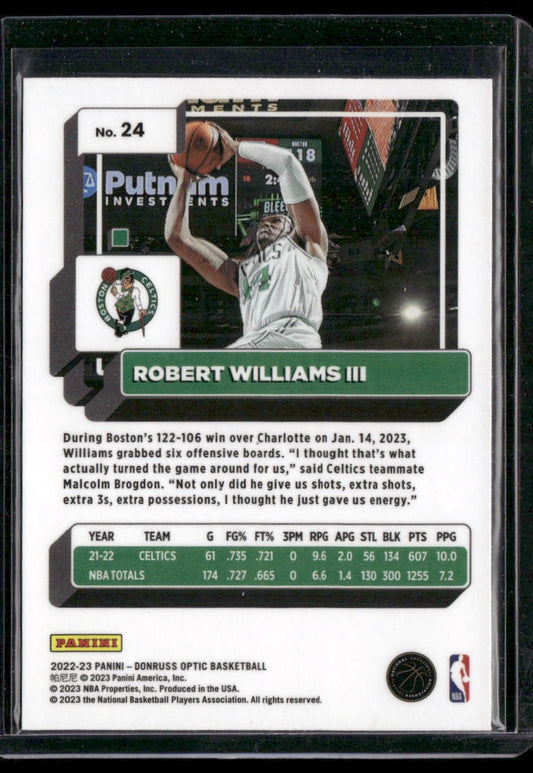 2022-23 Donruss Optic #24 Robert Williams III