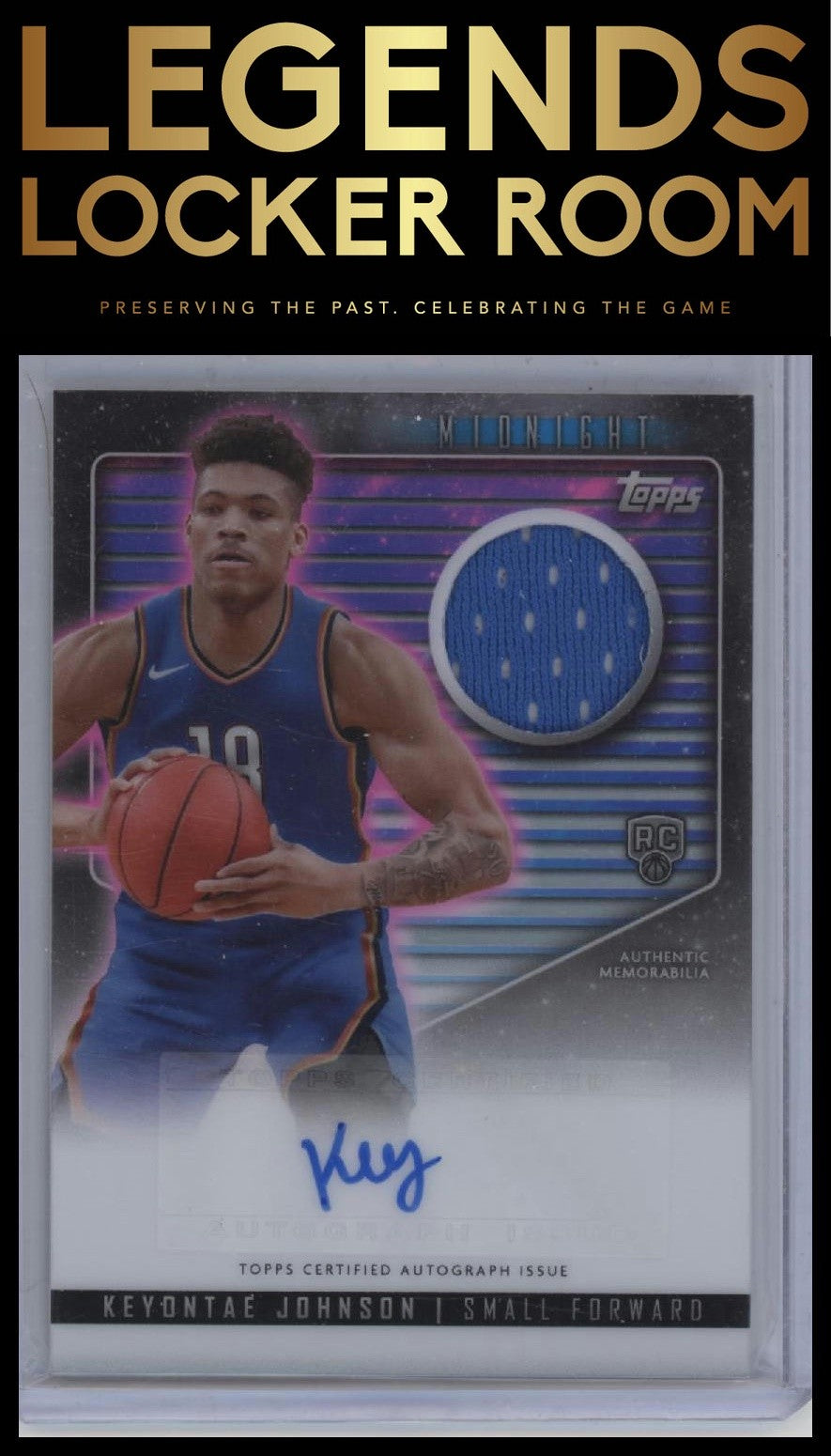 2023-24 Topps Midnight #RJA-KJ Keyontae Johnson Rookie Jersey Autographs