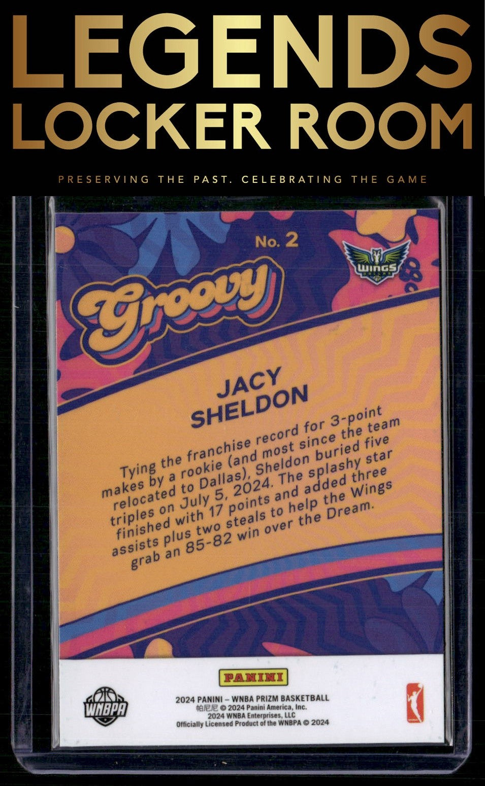 2024 Panini Prizm WNBA #2 Jacy Sheldon Groovy