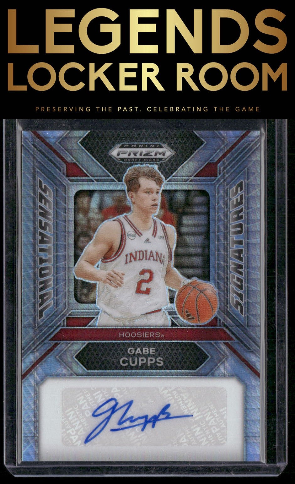 2024 Panini Prizm Draft Picks Gabe Cupps Sensational Signatures Prizms Hyper